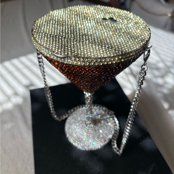 AKIRA Handbags - Espresso Martini Please Blinged Clutch Purse